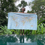Serviette de voyage «bucketlist»