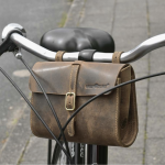Sacoche de vélo cuir XL "Vintage"