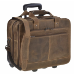 Vintage business trolley Greenburry leather