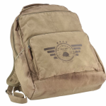 Vintage aviator Backpack XL  kaki / camel - Image 2