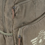 Vintage aviator Backpack XL  kaki / camel - Image 9