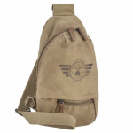Vintage aviator crossbody bag camel / khaki - Image 10