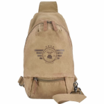 Vintage aviator crossbody bag camel / khaki - Image 11