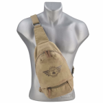 Vintage aviator crossbody bag camel / khaki - Image 14