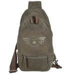 Vintage aviator crossbody bag camel / khaki - Image 2