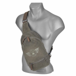 Vintage aviator crossbody bag camel / khaki - Image 6