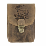 Vintage outdoor beltbag leather Stag