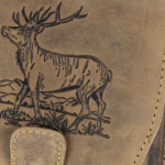 Vintage outdoor beltbag leather Stag - Image 6