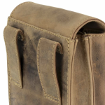 Vintage outdoor beltbag leather Stag - Image 4
